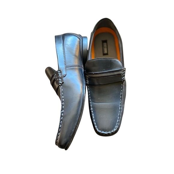 Stacy Adams Men\'s Black Leather Slip-On Loafers Size 10M Casual Shoes main image 7